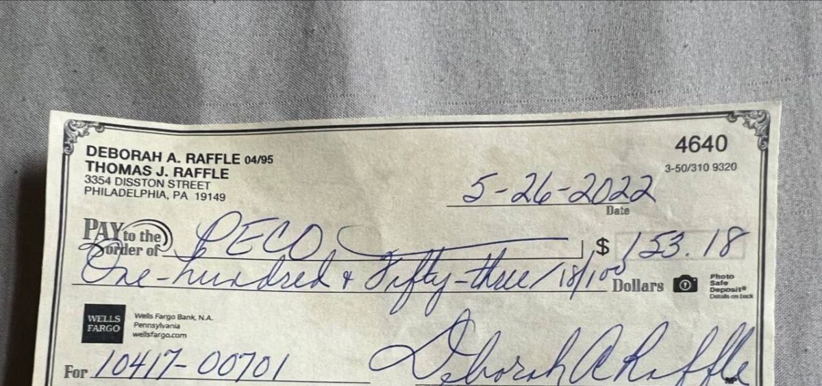 WELLS FARGO BANK DEPOSIT CHECK