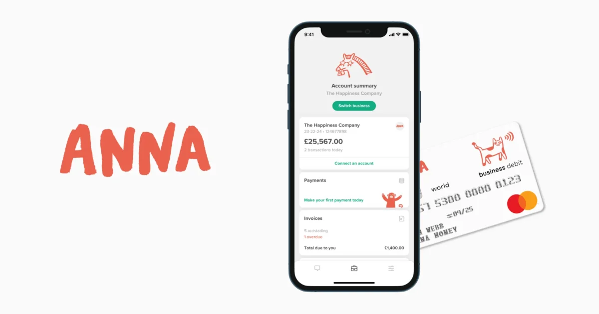 Anna UK verified business bank